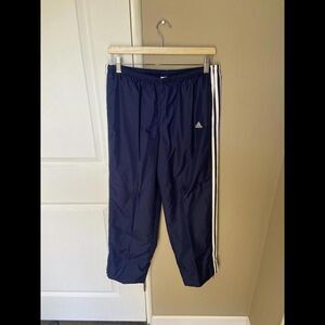 Adidas Track Pants Mens Breakaway large Blue Lined Windbreaker 34/28